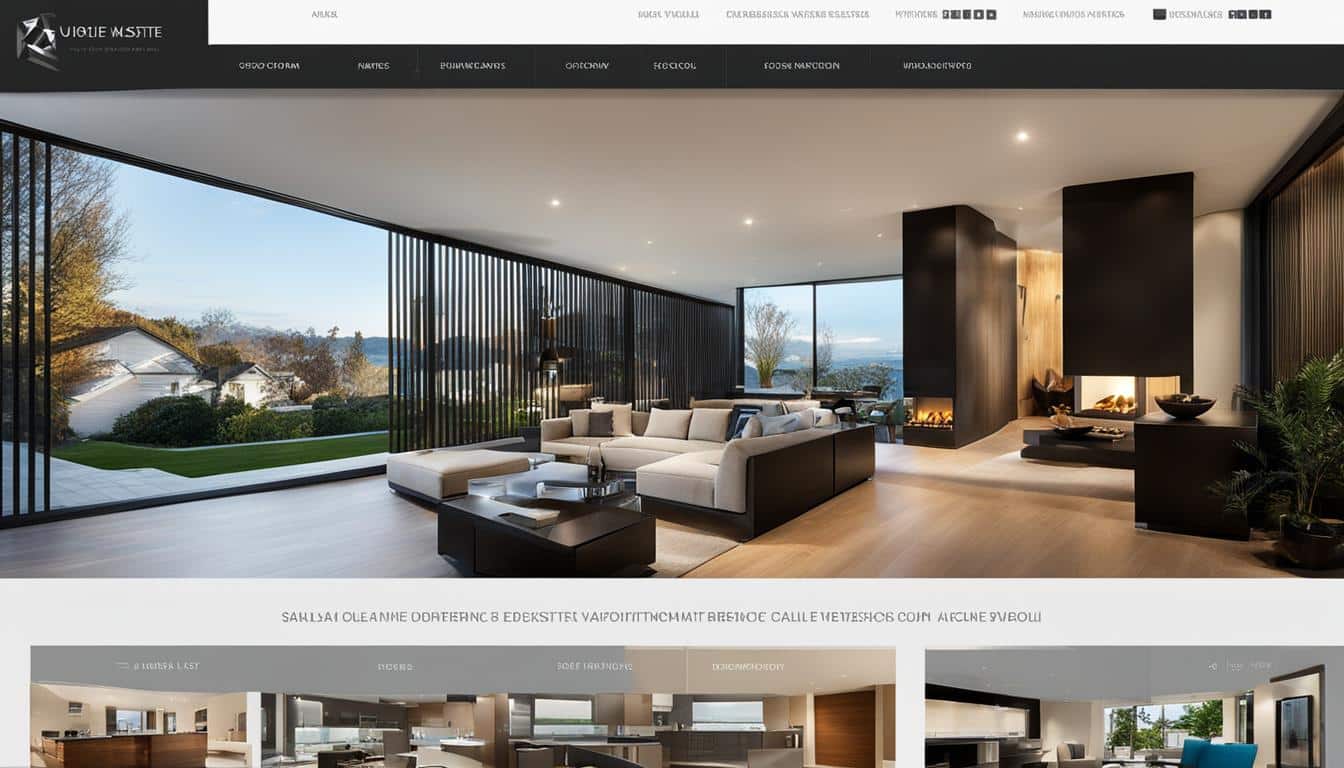 Real estate website design