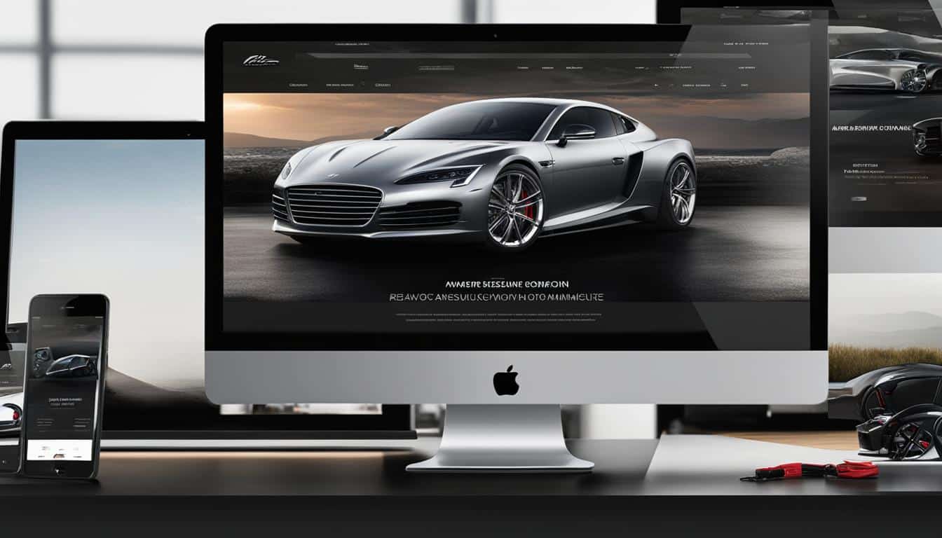 Automotive website design