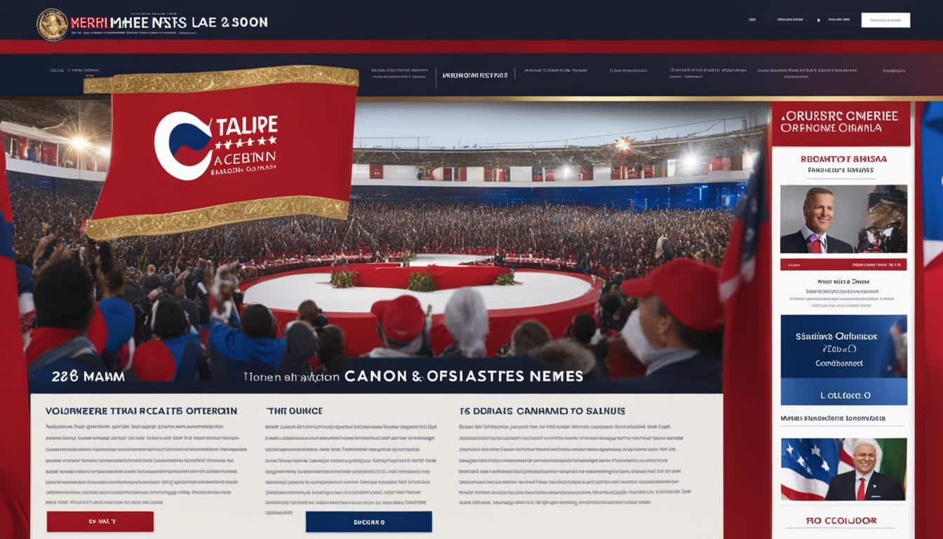 Political campaign websites