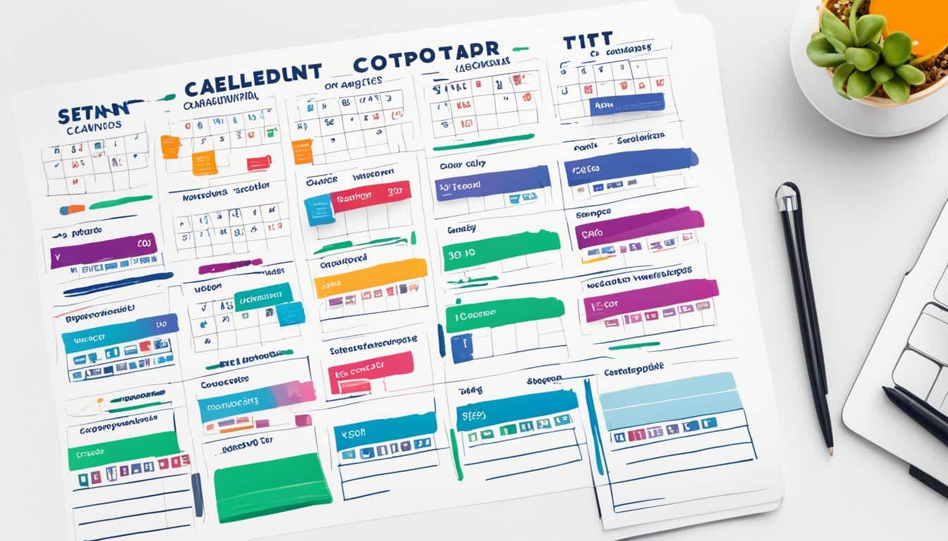 SEO content calendar